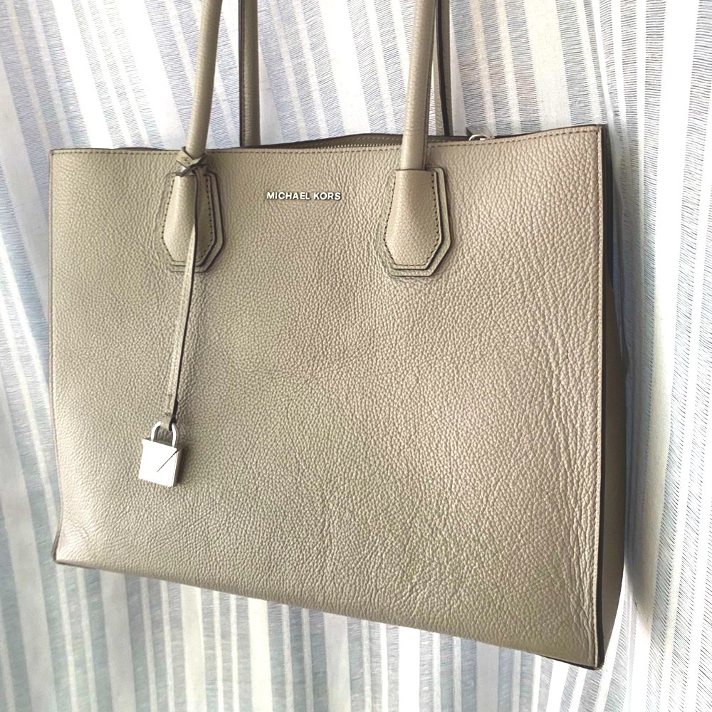 Gray Michael Kors Tote Bag